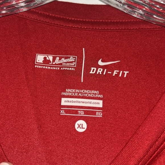 Nike MLB Authentic Collection Boston Red Socks Baseball Dri-Fit Tee NWT Size XL - Picture 6 of 7
